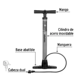 Alternative view of INFLADOR TRUPER DE 100 PSI - BICICLETA PELOTAS
