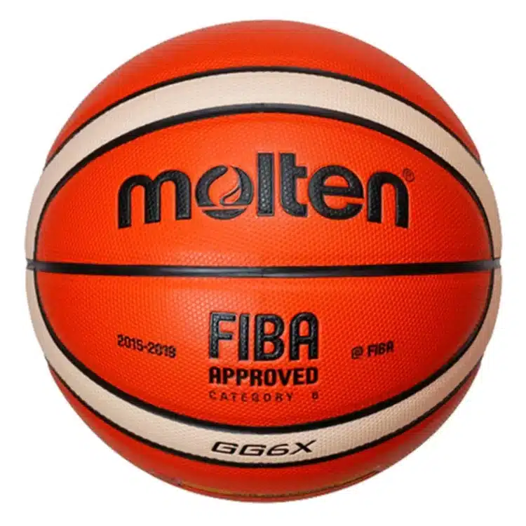 PELOTA PARA BASKET MOLTEN GG6X FIBA CUERO TALLA #6