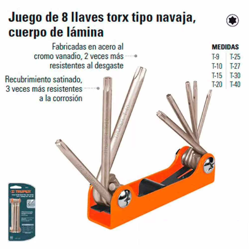 Destornillador TORX Profesional Truper T-30 4 -  -  Tienda en Linea