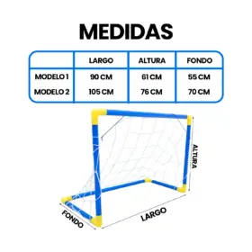 Alternative view of Arco Mini Fútbol Para Niños Desarmable de Plástico