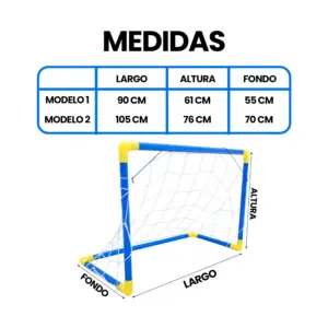 Alternative view of Arco Mini Fútbol Para Niños Desarmable de Plástico