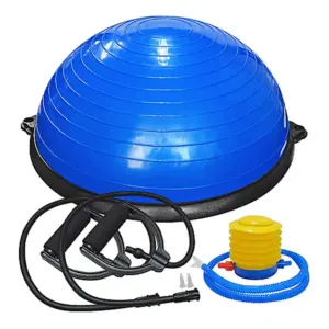 BOSU PELOTA DE EQUILIBRIO + 2 LIGAS + INFLADOR