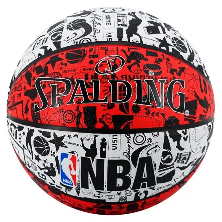 Pelota de Basket Spalding Graffiti NBA Rojo #7