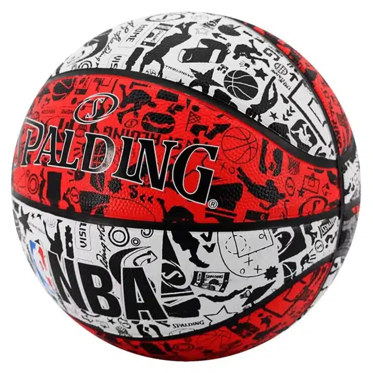 Pelota de Básket Spalding Graffiti NBA Rojo - #7 - Imagen 2