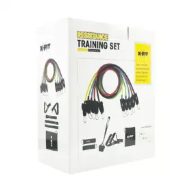 Set 5 Ligas De Resistencia + Accesorios Xfit Level A