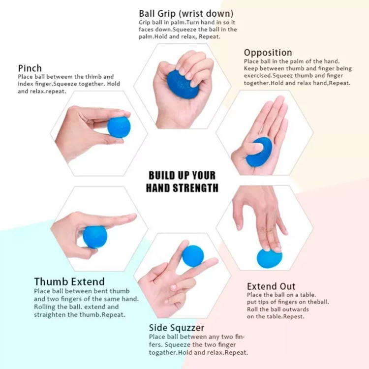 Pelotas Antiestrés - Pelotitas Silicona Terapia Deporte - Imagen 4