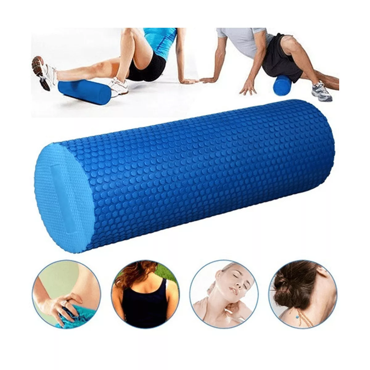 FOAM ROLLER 35 CM RODILLO DE ESPUMA PARA MASAJE- ROJO