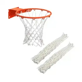 MALLAS DE BÁSKET 12 ENGANCHES - BLANCO