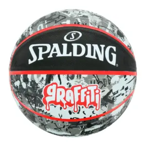 PELOTA DE BÁSKET SPALDING GRAFFITI GRIS/ROJO - #7