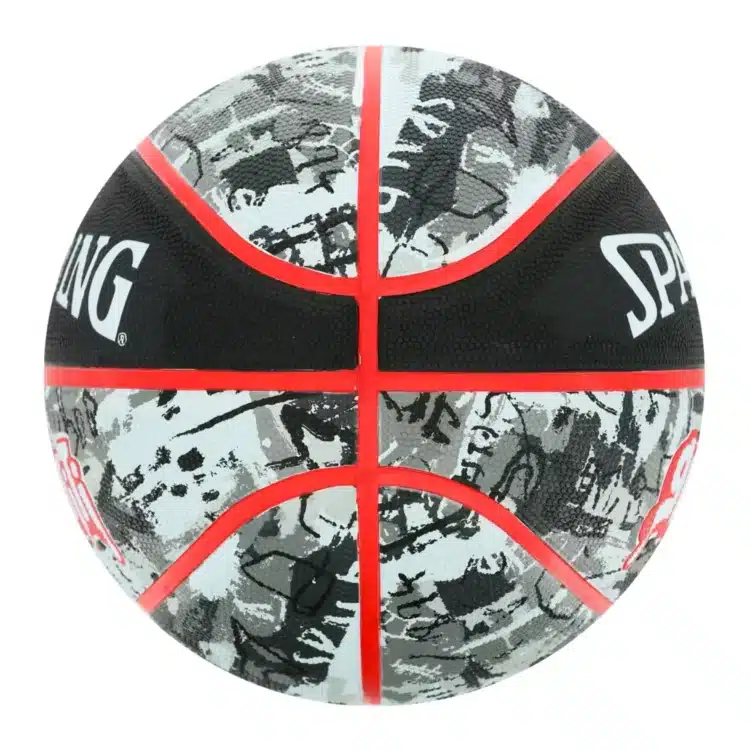 PELOTA DE BÁSKET SPALDING GRAFFITI GRIS/ROJO - #7 - Imagen 2