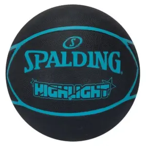PELOTA PARA BASKET SPALDING HIGHLIGHT GOMA BLACK BLUE - #7