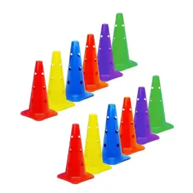 Pack X 12 Conos de 35cm c/orificios – Grueso