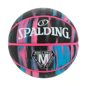 PELOTA PARA BASKET SPALDING MARBLE GOMA BLACK - #6