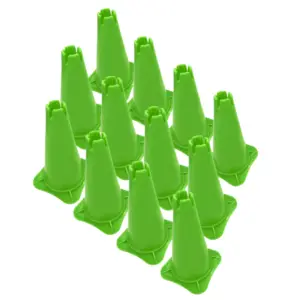 PACK X12 CONOS 25CM CON HENDIDURA - PVC