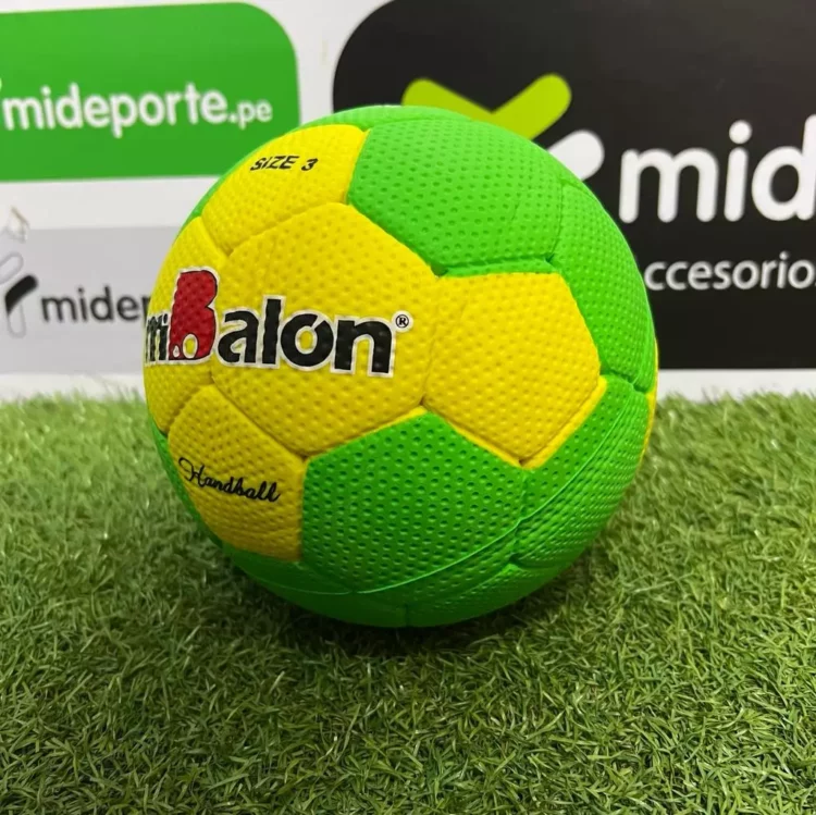 PELOTA PARA HANDBALL MIBALON CELULAR COSIDO #3 - Imagen 4