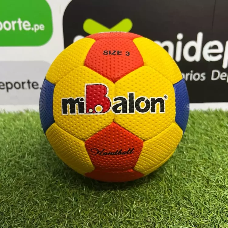 PELOTA PARA HANDBALL MIBALON CELULAR COSIDO #3