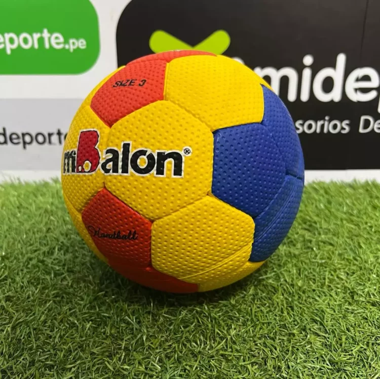 PELOTA PARA HANDBALL MIBALON CELULAR COSIDO #3 - Imagen 2