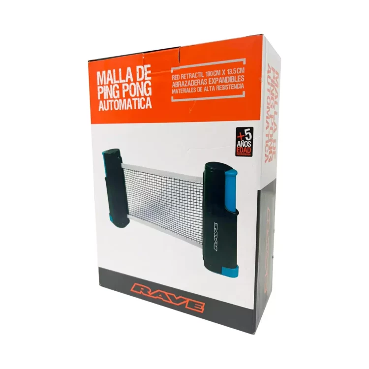 MALLA DE PING PONG RETRACTIL RAVE - ABRAZADERA EXPANDIBLE - Imagen 2