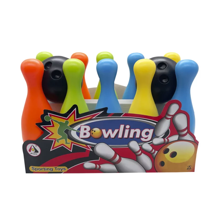 SET BOWLING 10 PALITROQUES + 2 PELOTAS + ESTUCHE (L)