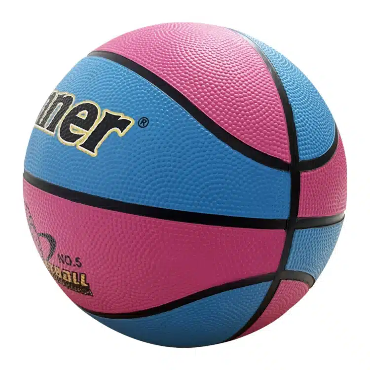 PELOTA DE BÁSKET WINNER GOMA CELESTE/FUCSIA - TALLA 5 - Imagen 2