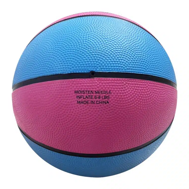 PELOTA DE BÁSKET WINNER GOMA CELESTE/FUCSIA - TALLA 5 - Imagen 3