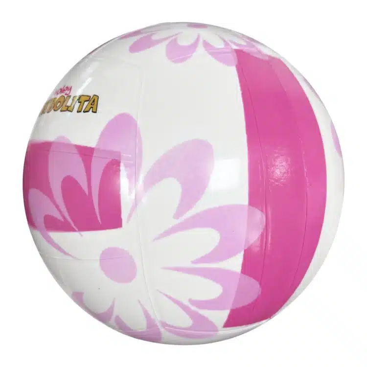 PELOTA DE VOLEY VINIBALL SEMIDEPORTIVA CHIBOLITA FLORES ROSADO - Imagen 2