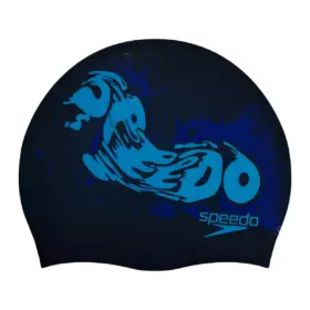GORRO PARA NATACIÓN SPEEDO SLOGAN PRINTED BLUE/BLUE - JUNIOR