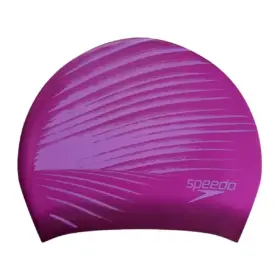 GORRO PARA NATACIÓN SPEEDO LONG HAIR PRINTED PURPLE - ADULTO