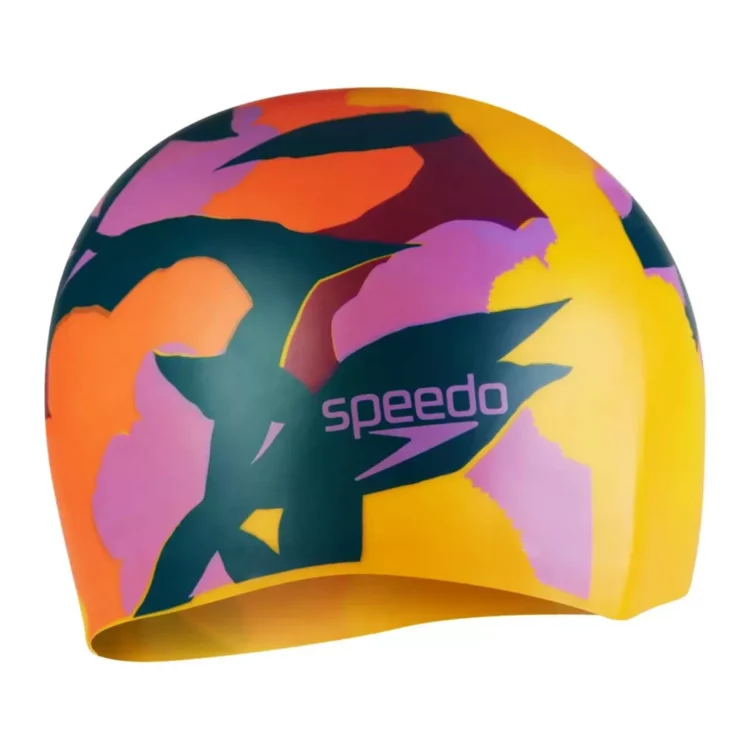GORRO PARA NATACIÓN SPEEDO LONG HAIR PRINTED MULTICOLOR - ADULTO - Imagen 2