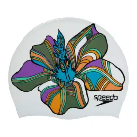 GORRO PARA NATACIÓN SPEEDO PRINTED WHITE MULTICOLOR - ADULTO