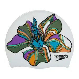 GORRO PARA NATACIÓN SPEEDO PRINTED WHITE MULTICOLOR - ADULTO