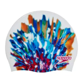 GORRO PARA NATACIÓN SPEEDO DIGITAL PRINTED WHITE/PINK - ADULTO