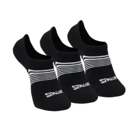 TRIPACK MEDIAS INVISIBLE SPALDING NEGRO