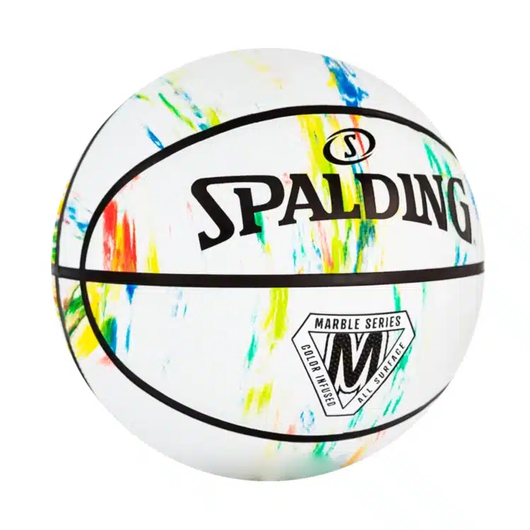 PELOTA DE BASQUET SPALDING MARBLE SERIES GOMA BLANCO #6 - Imagen 2