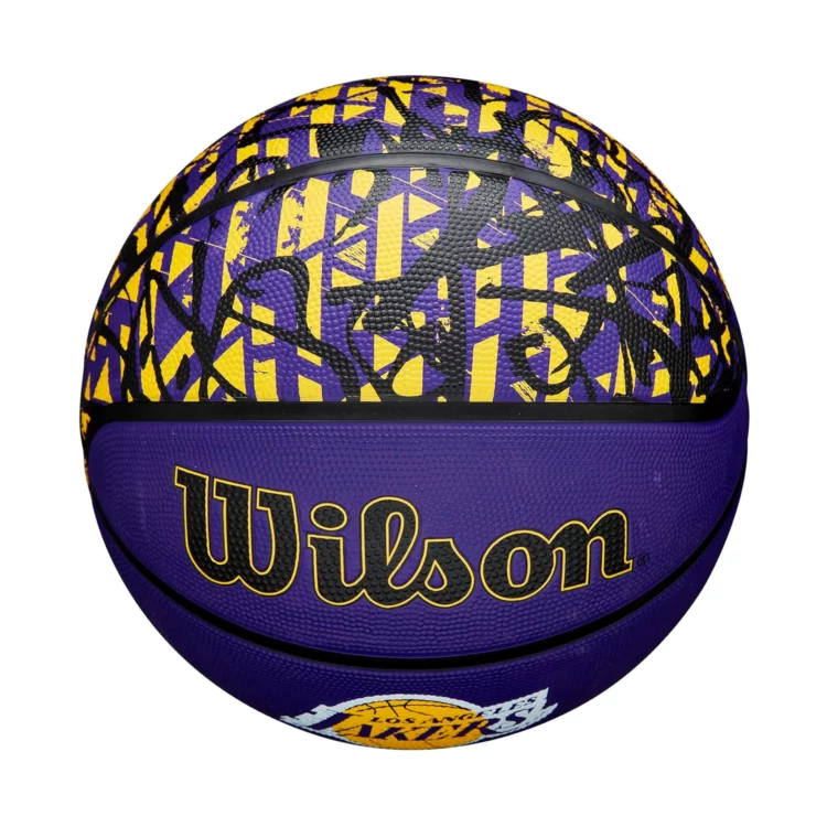 PELOTA DE BASKET WILSON NBA TEAM GRAFFITI LAKERS #7 - Imagen 4