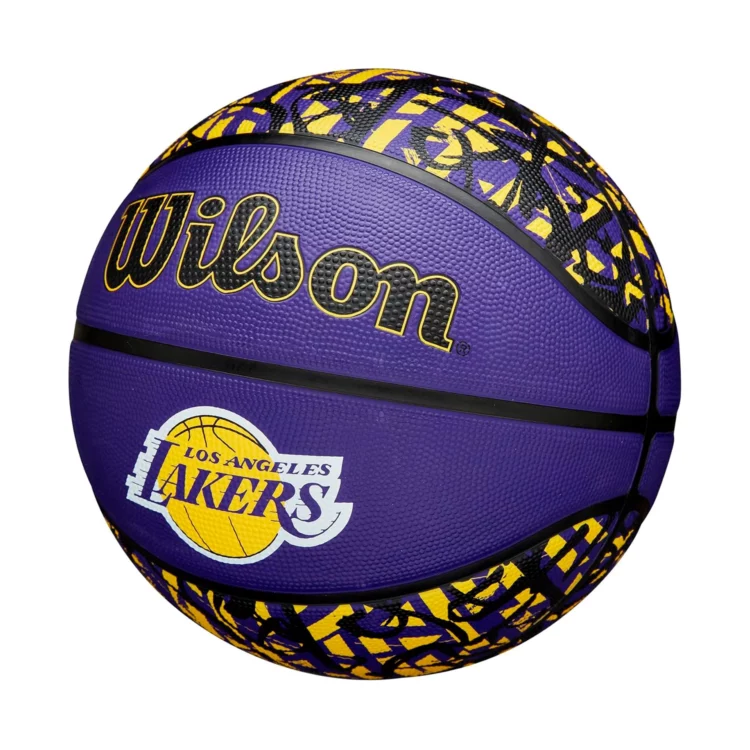 PELOTA DE BASKET WILSON NBA TEAM GRAFFITI LAKERS #7 - Imagen 5