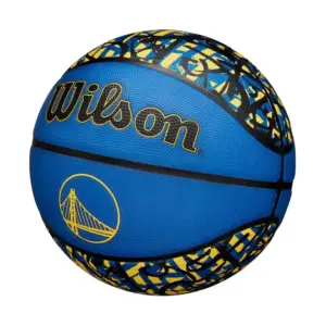Alternative view of PELOTA DE BASKET WILSON NBA TEAM GRAFFITI GS WARRIORS #7