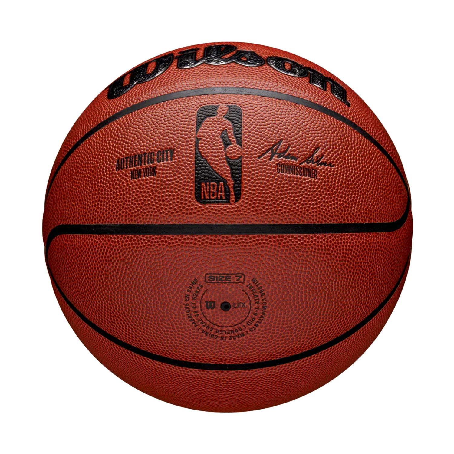 PELOTA DE BASKET WILSON NBA AUTHENTIC CITY NYC #7 - Imagen 4